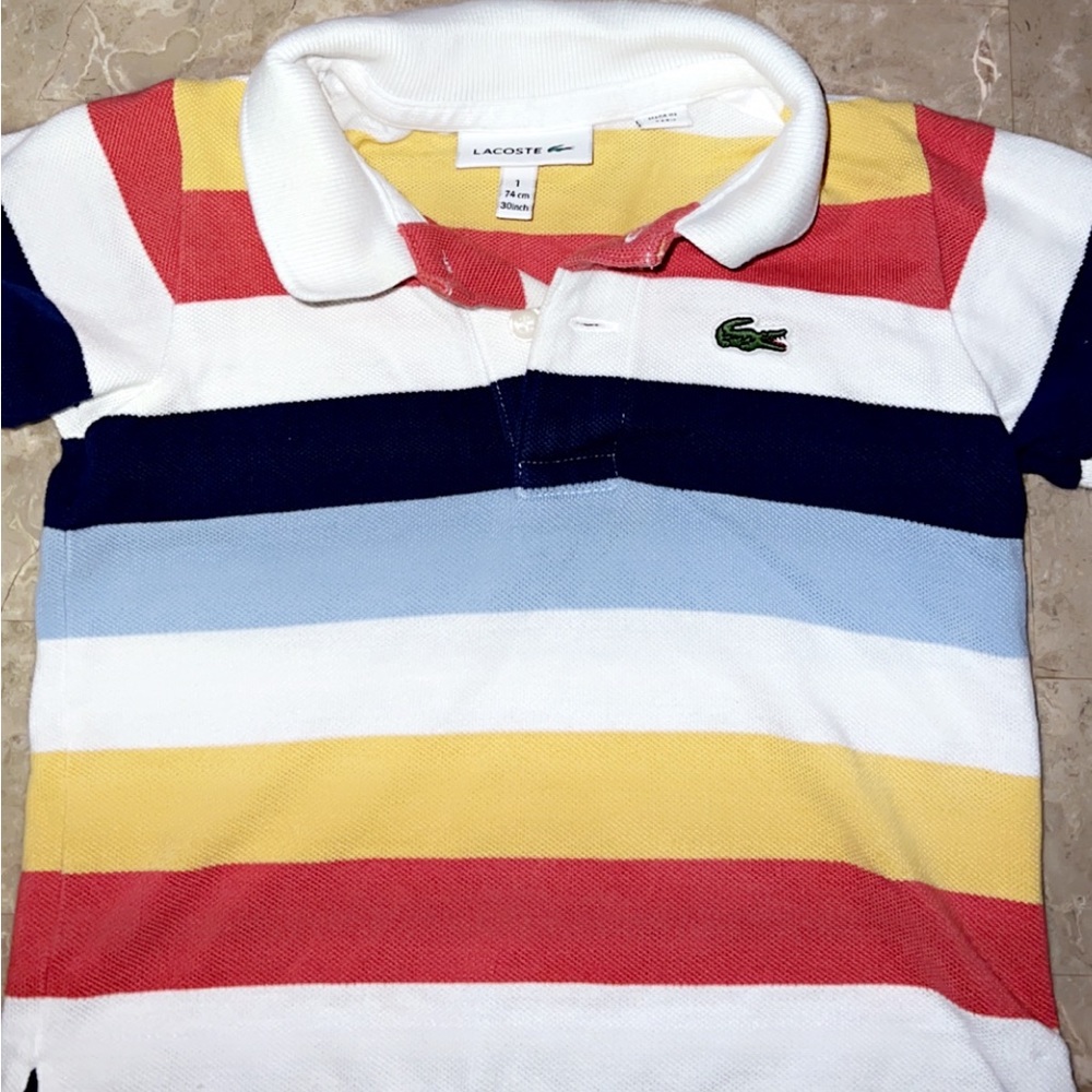 Lacoste baby boy size 1